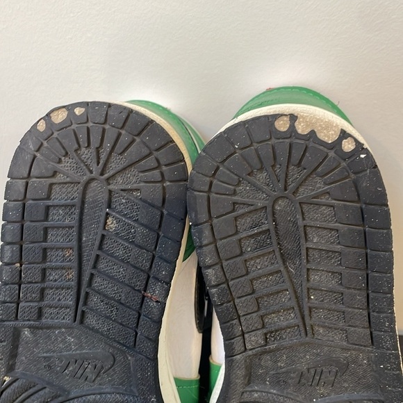 NIKE AIR JORDAN 1 HIGH TOP OG LUCKY GREEN WHITE SHOES SNEAKERS size 9 - Picture 13 of 15